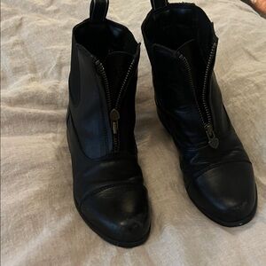 Ariat Black Leather Ankle Booties